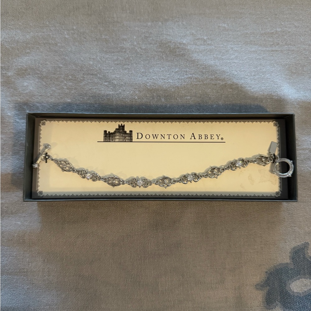 Downton Abbey Branded Silver Bracelet